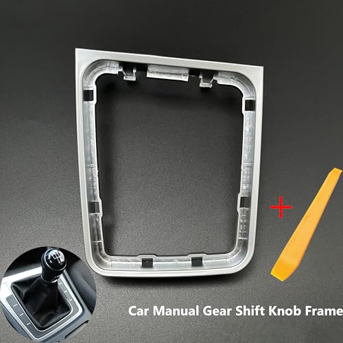 Somivo Schaltknauf für Fahrerseite, Schaltknaufhebel, Rahmenhalterung, kreisförmiger Schaltknauf 5GG713203A für LHD Manuell Golf 7 7.5 Golf R