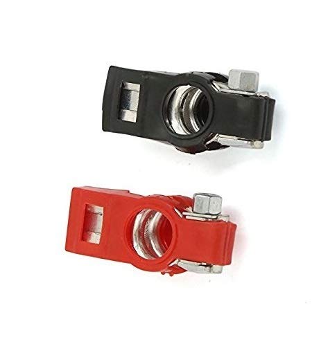 PBROS 2 Pieces Black & Red for Diesel Car Adjustable Battery Terminal Clamp Positive-Negative-(Pack of 2 PCS)-image-13