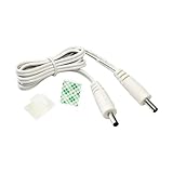 EShine Interconnect Cable - Male to Male - for LED Under Cabinet Lighting with Wire Clips for Comfortable Installation (20 inch, White)
