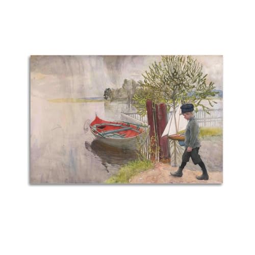 Toile Carl Larsson son propre pommier pour un salon lumineux et cosy