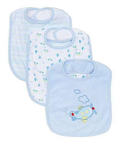 Spasilk Unisex-Baby Newborn 3 Pack Feeder Bibs