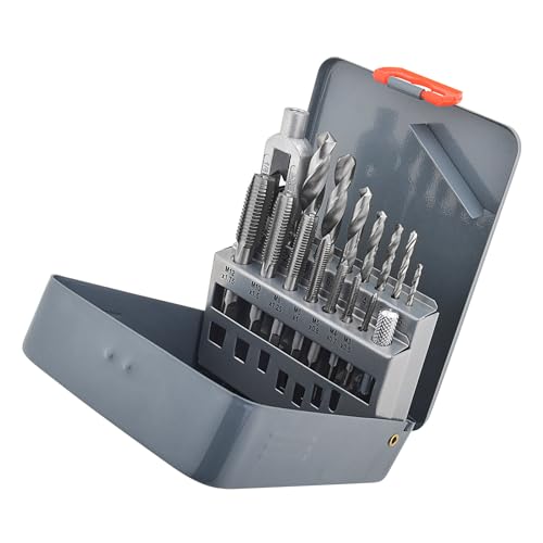 Gunpla 15pcs Threading Taps Set Metric M3-M12 Alloy Steel Hand Thread Repair Tools with Tap Wrench - Image 2