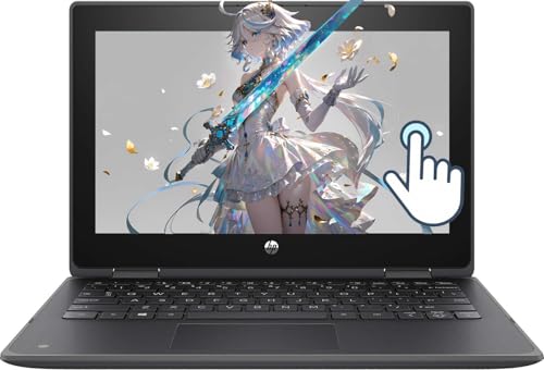HP ProBook X360 11 G6 EE, 2 in 1 Touchscreen Business Laptop, 11,6-Zoll Notebook, Intel Core i5-10210U, 8GB RAM, 256GB SSD, QWERTY-Tastatur, Windows 11 Pro (Generalüberholt)