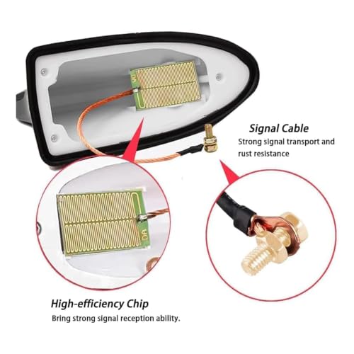 Antena aleta tiburón Audi Q4 e-Tron con amplificador radio FM AM 2021-2025 4