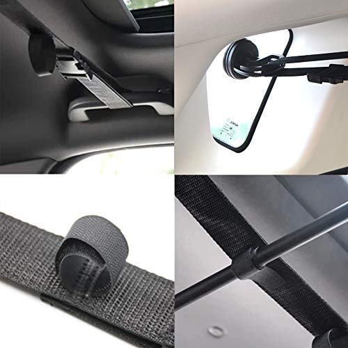 XERGUR Vehicle Fishing Rod Rack, Car Fishing Rod Holder Strap,Fishing Pole Carrier Storage Rack for SUVs Wagons and Vans with 2 Suction Cups - Thumbnail 3