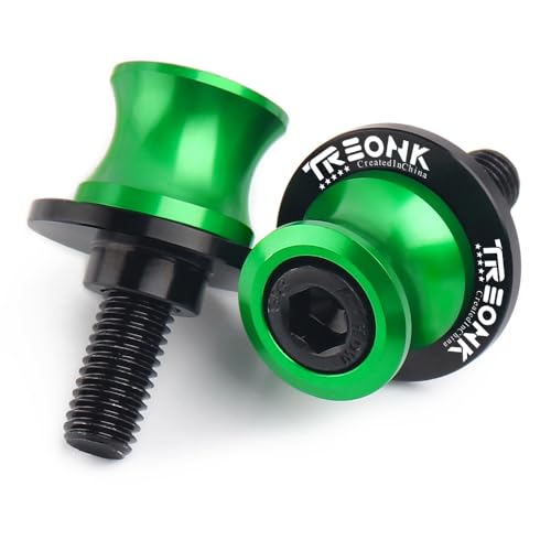 Diabolos Moto - Paire de M10 Pions de Bras Oscillant Diabolos Le Mans Support de Montage Béquille ou Stand D'atelier pour Kawasaki (Vert)