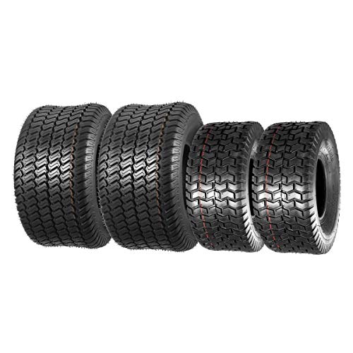MaxAuto Lawn Mower Tires 15x6-6 20x10-8 4PLY P332+P512(2 Front Tires+2 Rear Tires) MaxAuto Lawn Mower Tires 15x6-6 20x10-8 4PLY P332+P512(2 Front Tires+2 Rear Tires)