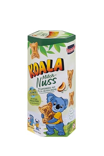 KuchenMeister Koala Kekse Milch Nuss 75g | Knusprige Kekse mit zarter Milch-Nuss-Cremefüllung | Limited Edition | 1 x 75g