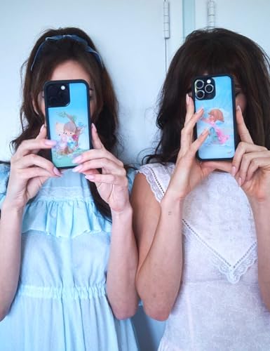 Image of Wildflower Cases - Compatible with iPhone 16 Pro Max | Protective Black Bumper, 6.5ft Drop Test Certified, Women Owned Small Business | Dove y2k Cute Trendy | Precious Moments Collab - Angel