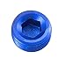 Red Horse Performance 932-02-1-02(1/8) Npt Hx Hd Pipe Plug-Blu