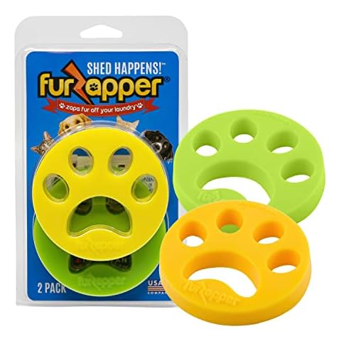 FurZapper Pet Hair Remover for Laundry, 2 Pack - Reusable Dog & Cat Hair Remover Tool As Seen on Shark Tank - Removes Pet Fur, Hair, Lint, Dander From Clothes & Laundry - Use 1 FurZapper Per Pet Cover