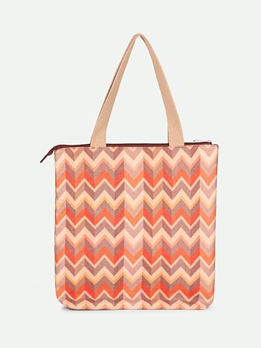 Image of ZOUK Ivy Tote Bag for Women | Handcrafted Jute Khadi with Vegan Leather Handles | Lightweight, Foldable & Travel-Friendly Everyday Carry Bag |