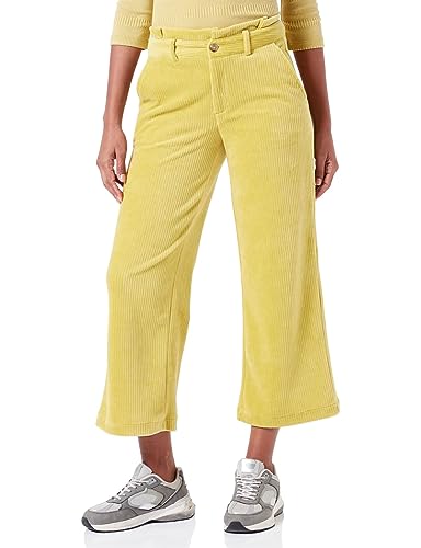 s.Oliver Damen 2121537 Cord Hose Culotte, Gelb, 40 EU