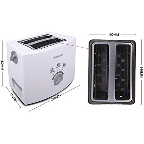NXYJD 2 Scheiben Toaster Breite Schlitz Toaster 2-Scheiben am besten bewertete Prime mit Pop up Aufwärm- Defrost… – Bild 3