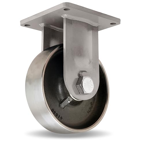 10" Hamilton-Maxi-Duty R-MD-103FST Rigid Plate Caster Forged Steel Wheel 6500 lb
