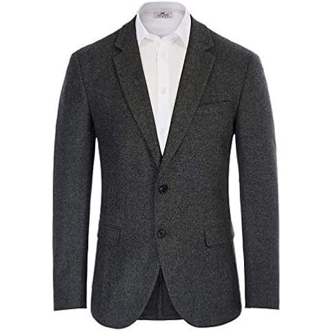 PJ PAUL JONES Wool Blend Houndstooth Sport Coat Cover