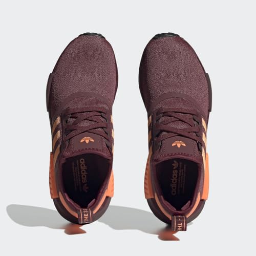 Image of adidas NMD R1 Shoes Women's, Burgundy, Size 6