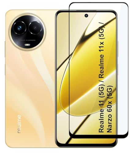 Image of 100FIT Tempered Glass Screen Protector Compatible For Realme 11 5G With Edge To Edge Coverage And Easy Installation Kit