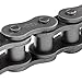 findmall 100H Heavy Duty Roller Chain 10 Ft with 2 Connecting Links - Industrial Drive Chain for Conveyors, Agriculture and Machinery