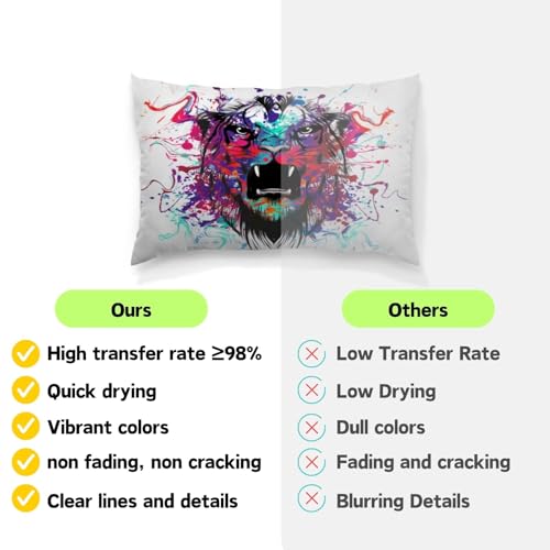 TriUnytion Sublimationspapier A3, 297 x 420 mm 100g/m² 50 Blatt Sublimation Transferpapier für T-Shirt Tassen Metall Keramik Glas, Kompatibel mit Epson, Roland, Mutoh, Mimaki Sublimationsdrucker