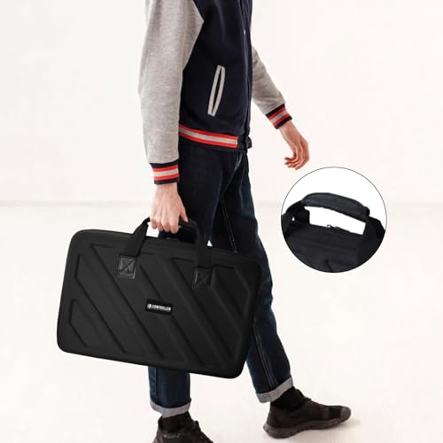 Image of Hard Case Compatible with Pioneer DJ Controller DDJ-FLX4 /DDJ-400 /DDJ-SB2 /DDJ-200 /DDJ-SB3 /DDJ-RB Protective Carrying Storage Bag,Black(S-20.8 x 14.5 x 3.5 Inch)