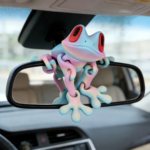 Imán decorativo de rana 3D para refrigerador miniatura 1