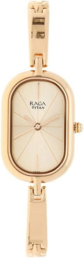 Raga Viva Quartz Analog Rose Gold Dial Rose Gold Metal Strap Watch for Women - NT2577WM01