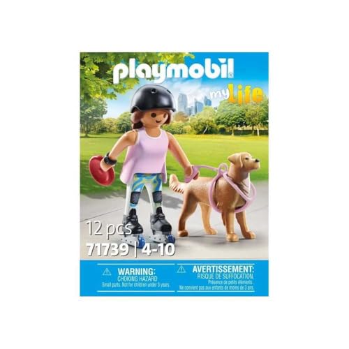 Jeune fille rolleuse avec Retriever - vue 9