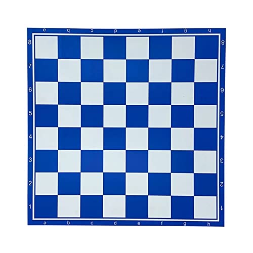 Schach 100 Zellen PVC Checker Schachbrett Holzschachstücke Set 41 * 41cm Folding Checkers Chess Games Board Chess (Color : Only Board)