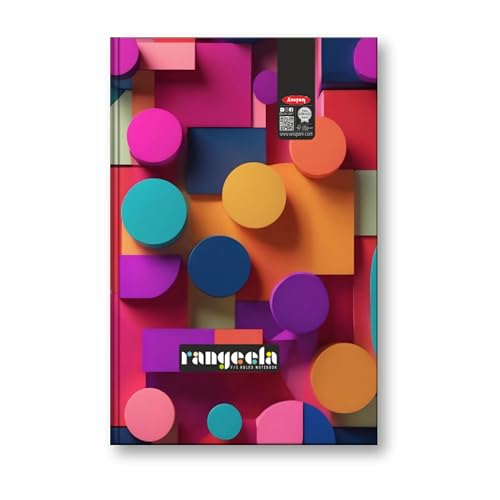 Anupam Rangeela Notebook - Hard Cover Long Book - Size 34 cm x 21 cm - Single Line - 70 GSM Paper - 212 Pages - for Students, Shops, Office, Warehouse and Factory use