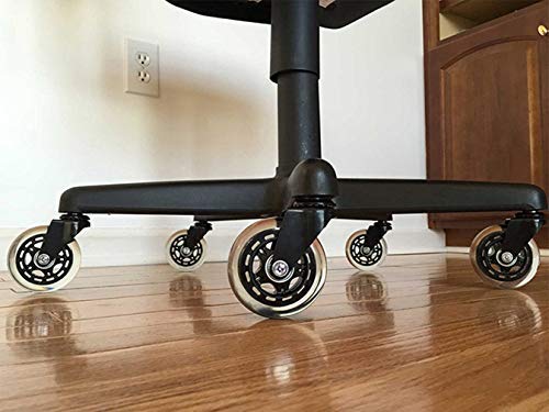 roulettes Mobiles roulettes de Chariot roulettes de Chaise de Bureau 3" Roulette pivotante, roulettes de Remplacement, Roulette de Meuble, pour planchers de Bois Franc et Tapis,