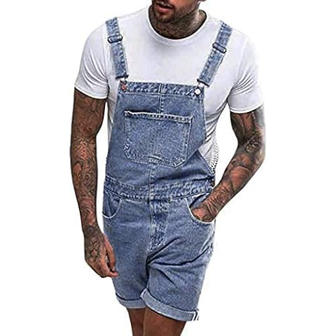 BOTCAM Men's Retro Denim Dungarees Cover