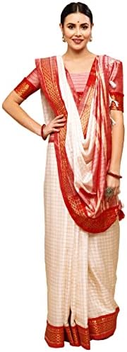 Satrani Women Satrani Women's Woven Silk Blend Saree (2347S251NA_Off White1)