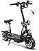 CAMTOP Patinete Electrico Adultos Potente Scooter Electrico con Asiento 3200W Motor Dual 11in Neumáticos de vacío Todoterreno 60 V 18,2/24/26 Ah Batería de Iones de Litio Premium (60V,26Ah/90KM)