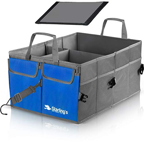 Starling's Car Trunk Organizer - Super Strong, Foldable Storage Cargo Box for SUV