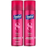 Suave+ Hairspray Max Hold Variety 2-Pack, Unscented & Scented Formulas – Aerosol Hairspray, 11 Oz Ea