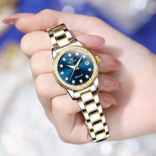 Image of OLEVS Womens Automatic Watch Diamond Fashion Luxury Dress