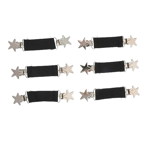 6pcs Children Elastic Glove Clips and Mittens Holders Adjustable Shawl Clips for Toddlers Waterproof Elastic Holders for Winter Wear