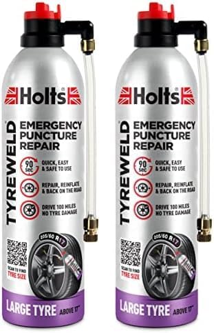 Holts LOYHT4YA Emergency Puncture Repair, 500ml (Pack of 2)