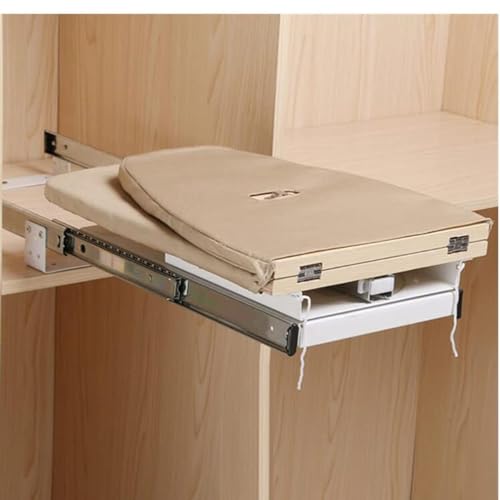 Planche à repasser de table compacte résolvant le manque d'espace pour le linge en dortoir