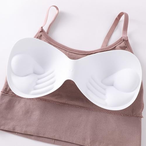 Image of Kaththai Women Cotton Padded Wire-Free Sports Bra with Adjustable Straps Soft Padded Push-Up Bra for Yoga, Fitness (Free Size Bra Fit Up to 28,30,32,34)