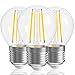Produktbild QNINE E27 LED Warmweiss, 4W(ersetzt 40W Glühbirne), Glühbirne Tropfenform, 2700K, Nicht Dimmbar, 3 Stück