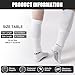 Barrlves 2 Set Grip Soccer Socks and Shin Guard Sleeves Non Slip Soccer Sleeve Socks for Men Women(US, Alpha, One Size, Regular, Regular, Black&White)