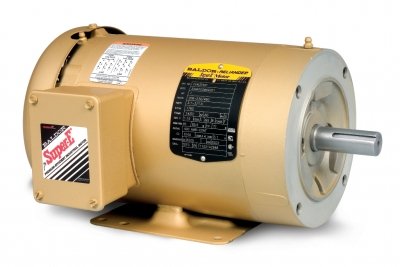 Motor, 3-Ph, TEFC, 5 HP, 1750 RPM, Face/Foot