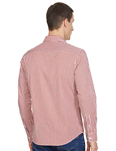 Image of Levi's Men's Cotton Striped Slim Fit Shirt