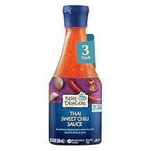 Blue Dragon Thai Sweet Chili Sauce - 10.5oz Pack of 3 - No Artificial Flavors Or Colors - Made with Red Chilies & Garlic - Vegan, Non-GMO Verified, Gluten Free - Dipping Sauce