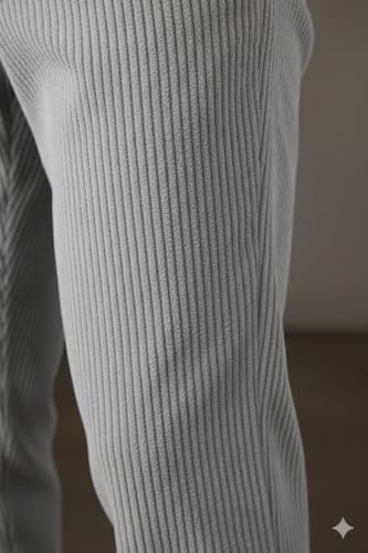 Image of INKKR Men's Comfortable Corduroy Pants | Relaxed Fit Stretch Casual Trousers