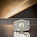 HHH Designs Floral Silver Dollar Belt Buckle - Western Style for Casual and Formal Wear - 2 Tone Finish - Elegant and Versatile Fashion Accessory - Made in USA - Sold by Each - 3.2
