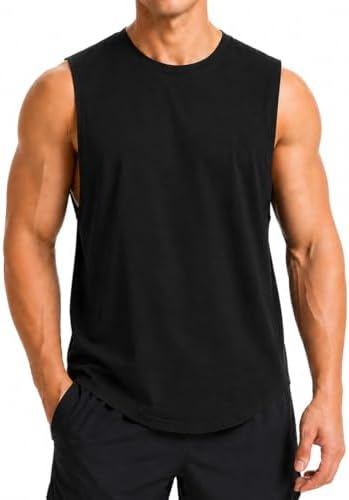 Camiseta sin Mangas de algodón para Hombre, para Entrenamiento, A...