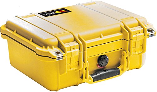 Mallette PELI 1500 jaune anti-choc et étanche IP67 en polypropylène